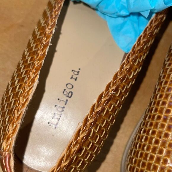 Indigo Rd Womens Basket Woven Harley Slip-on Loafer Flats Brown Size 8 NWOT - Picture 5 of 8